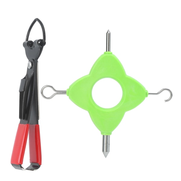 4 i 1 Multi Fishing Knot Aftrækker Værktøj Agnfisk Karpe Fiskeline Knotting Knotless Knot Tool