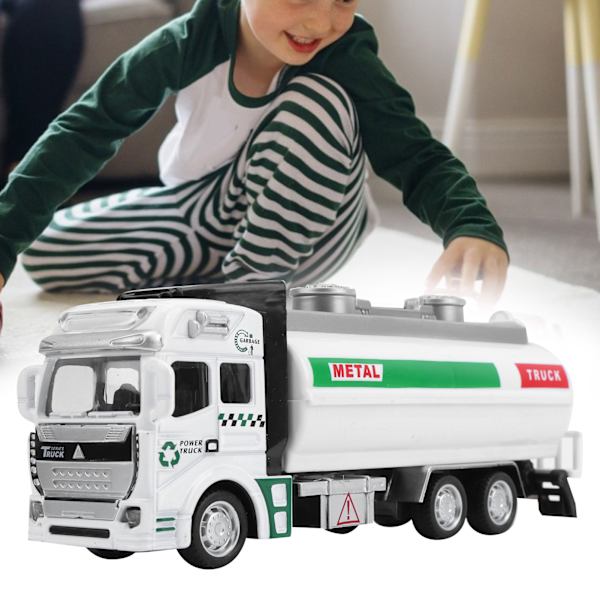 1:48 Vandingsvogn Lastbil Tank Sprinkler Model PullBack Børns Legetøjsmodel (Grøn)