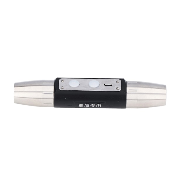 Identifiering Ficklampa Super Bright USB Uppladdningsbar Quad LED Bärbar Jade Smycken Bedömningsljus