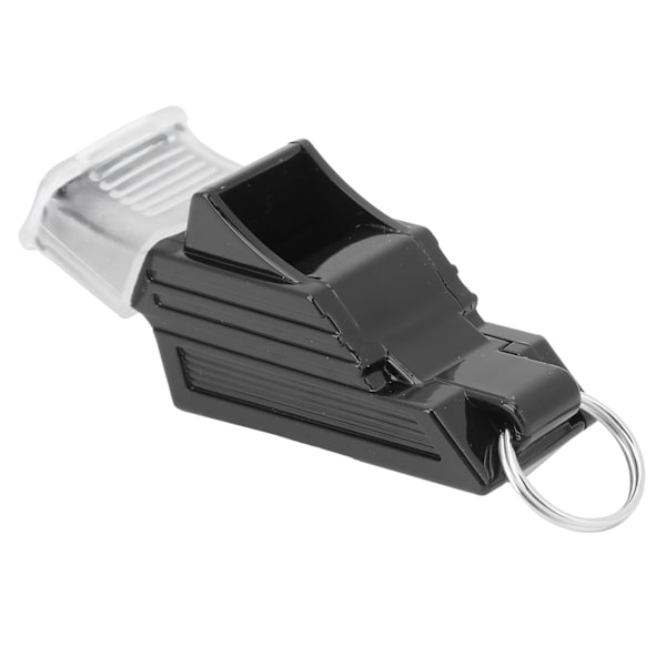 Mortun Whistle Non-Core Høyfrekvent Dommerfløyte Justerbar Nylon Henger Konkurransefløyte Svart Sølv