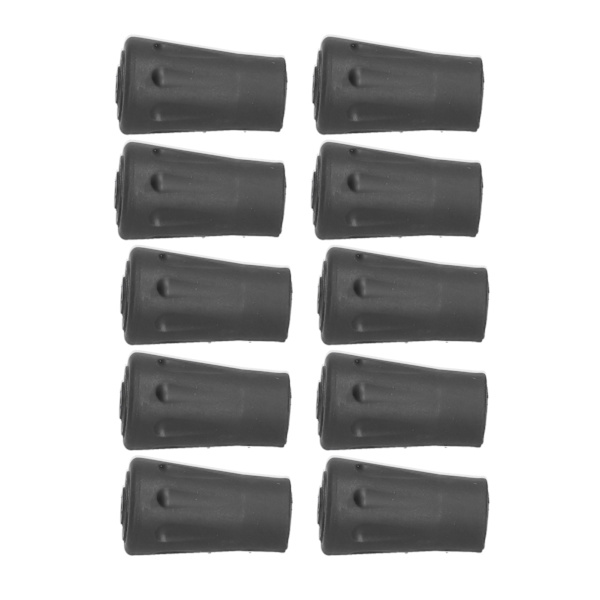 10 stk Anti-Slip Vandrestav Fodbeskyttere Fladt Hoved Stav Spids Beskyttelsesudskiftning