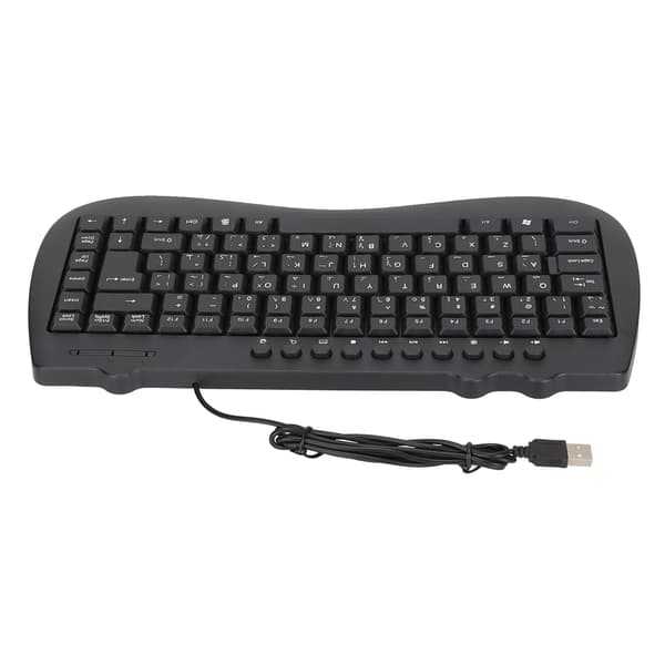 Stille og kompakt 95-tasters kablet mini USB-tastatur for stasjonær PC