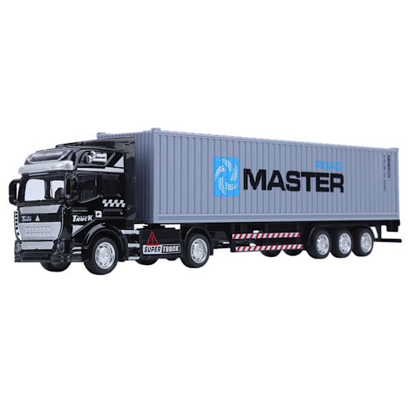 1:48 Legering Container Truck Model Legetøj Højsimulering Børnebil Legetøj Køretøjer Grå Container Truck Model
