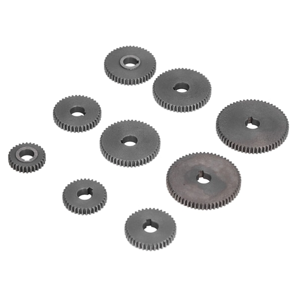 9st metall växelsats Mini svarv skärmaskin växlar 2xT60 2xT50 1xT45 2xT40 1xT35 1xT30