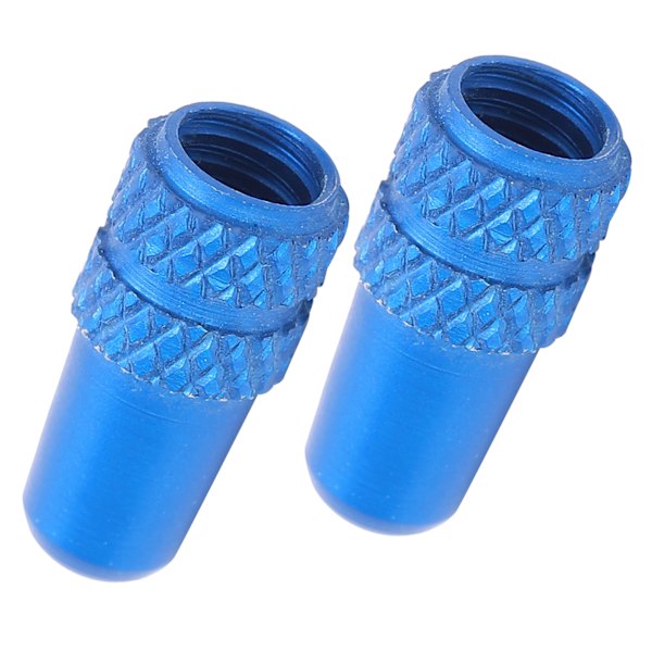 2 stk Presta Ventillock Aluminiumlegerings Presta Cykelventil Støvkappe Cykeldæk Dæksel Lyseblå
