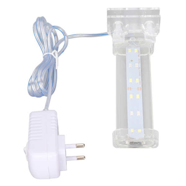 LED Akvarielys Multifunktionel Energibesparende Akryl Akvarieclipslampe til Akvarium Fisktank EU-stik 220V D10