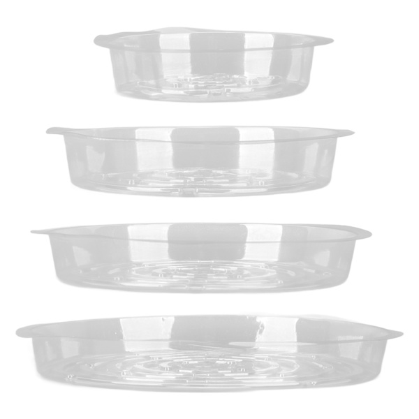 20st växtfatbricka 6in 8in 10in 12in Heavy Duty Plast Klar blomkruka Droppbricka för inomhus utomhus