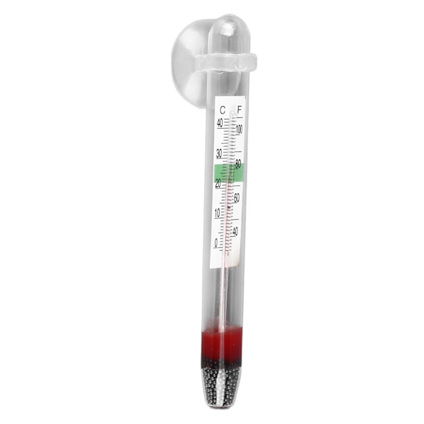 Akvarium termometer Noggrann Säker Professionell Glas Liten Digital Fisktank Termometer med Sugkopp Termometer