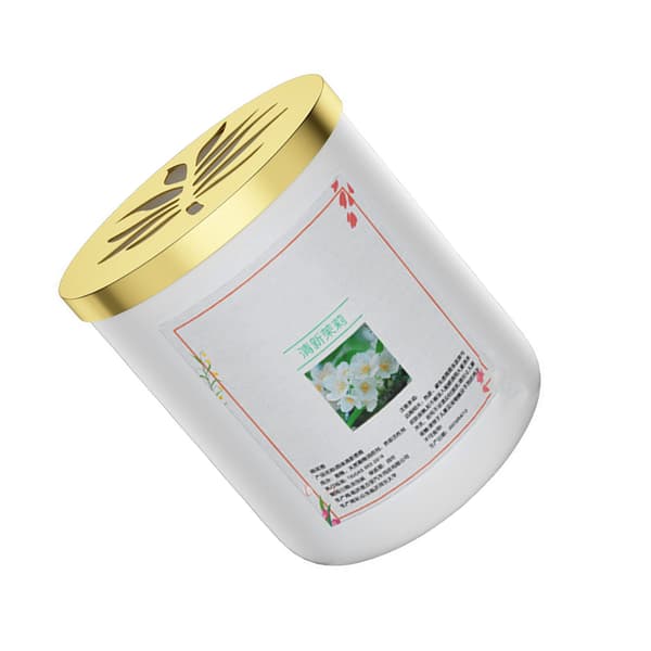 Bil Luftfrisker Balm Langvarig Duft Lugtfjerner Lindre Stress Aromaterapi Balm til Hjemmekontor Jasmin 9658D