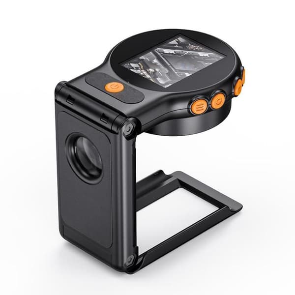 Digitalt mikroskop 2MP med 2 tum display - Svart / Handhållet d