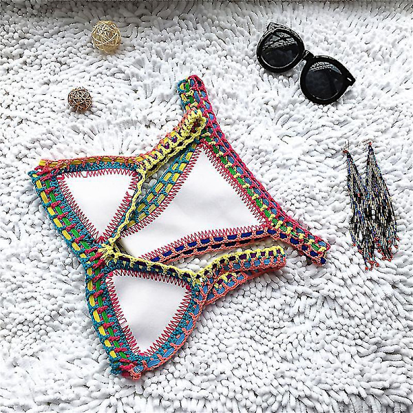 Virka Neoprene Bikini Set - Boho Style Baddräkt för Kvinnor