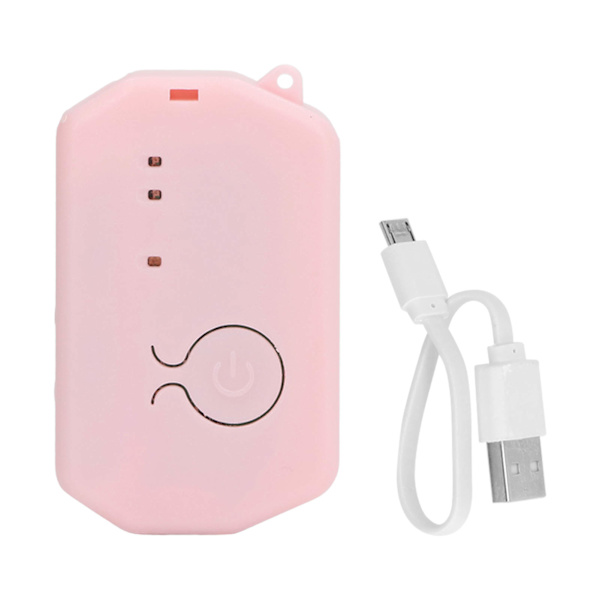 Infusionslarm Uppladdningsbar infusionspåminnelse Intravenös droppvarningsenhet med 5 olika larmljud USB Nattljus Rosa