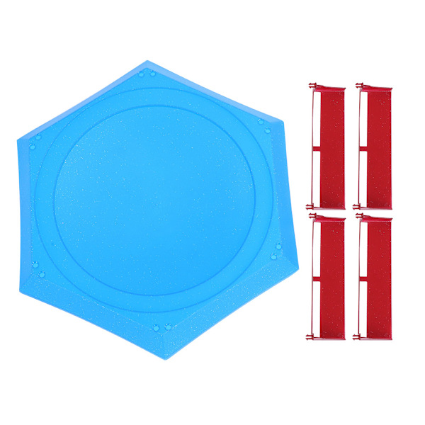 Burst Gyro Arena -kiekko Jännittävä Duel Spinning Top Dreidel leluvarusteet Lapsen lahja (Kiiltävä sininen)