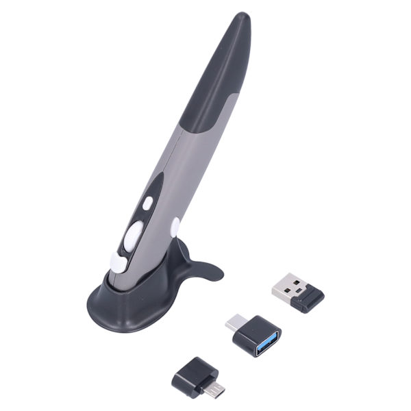 Trådløs 2.4G-muspen Stylus til bærbar computer (sortgrå)