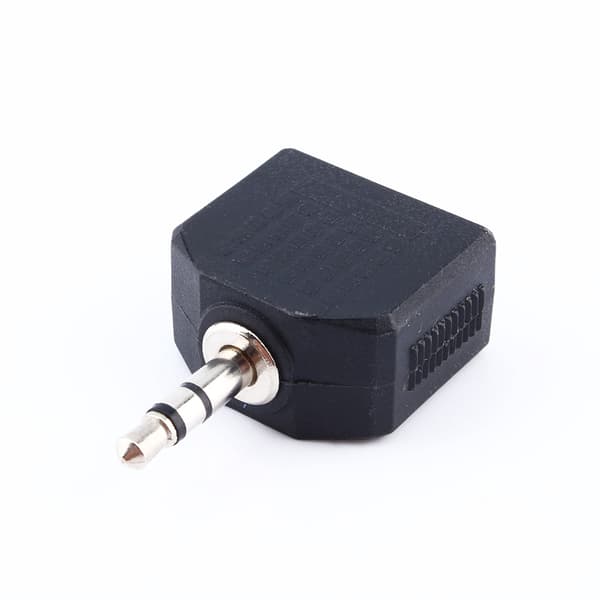 1 til 2 lydsplitter for hodetelefoner - 1X3,5 mm dobbeladapter