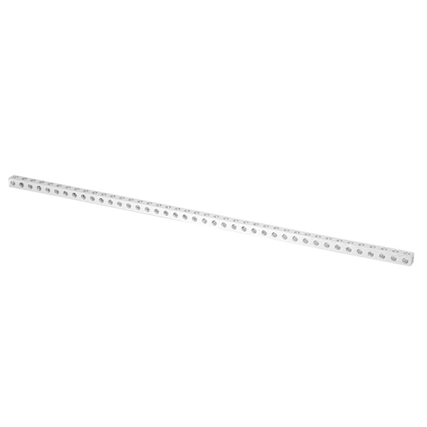 Neliömäinen palkki 41 reiällä, alumiinia, robotin varaosille 3106-0041-0328 8 x 328 mm