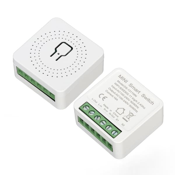WiFi Switch Portable 16A Smart Power Switch APP Voice Control Miniature Remote Dual Control Switch for Tuya APP AC100-240V
