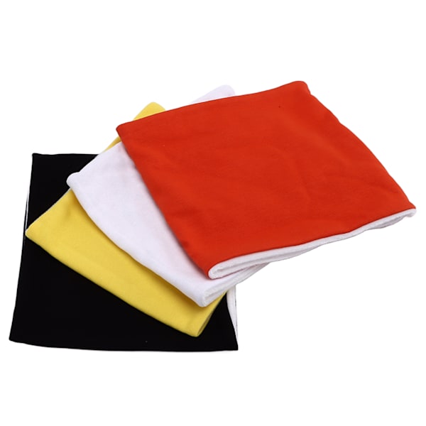 4st Vinterhals damask Orange Vit Gul Svart Färger Fleece Bomullshalshalsdukar för barn Skolsport Skidåkning
