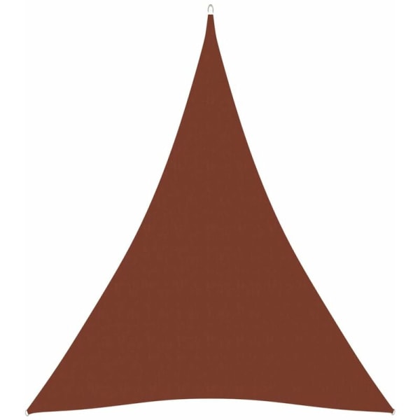 Parasoll Segel Triangulär Oxfordduk 3x4x4 m Terrakotta