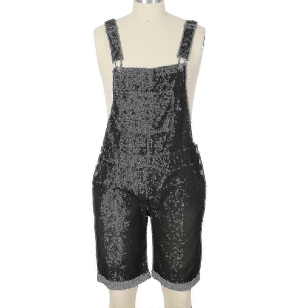 [LD]Rette denimshorts, kompatible med menn, brystlomme Grå Gray L