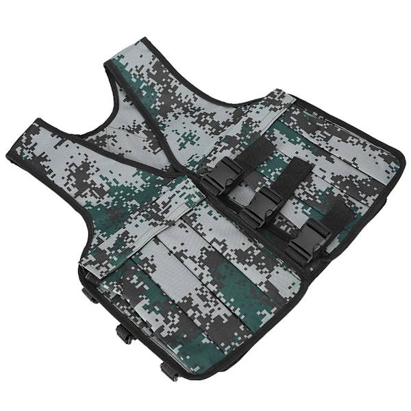 20KG / 44LBS säädettävä camouflage-liivi Harjoittelu Fitness Kuntoilutakki