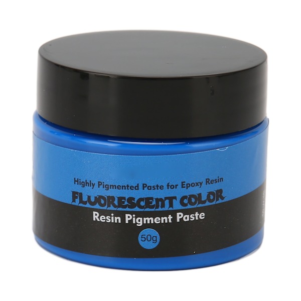 Epoxiharts Pigment 50g Fluorescerande Färg Hög Mättnad Enkel Användning Flytande Hartstillsats för Konst Hantverk DIY Tillverkning Fluorescerande Blå