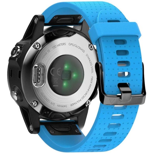 Rem för Garmin Fenix​​5s / Fenix​​​5s Plus / Fenix​​​6s / Fenix​​​6s Pro, Quick-Fit Silicone Watch Band 20 mm Bredd, Flera färger (Blå), HANBING