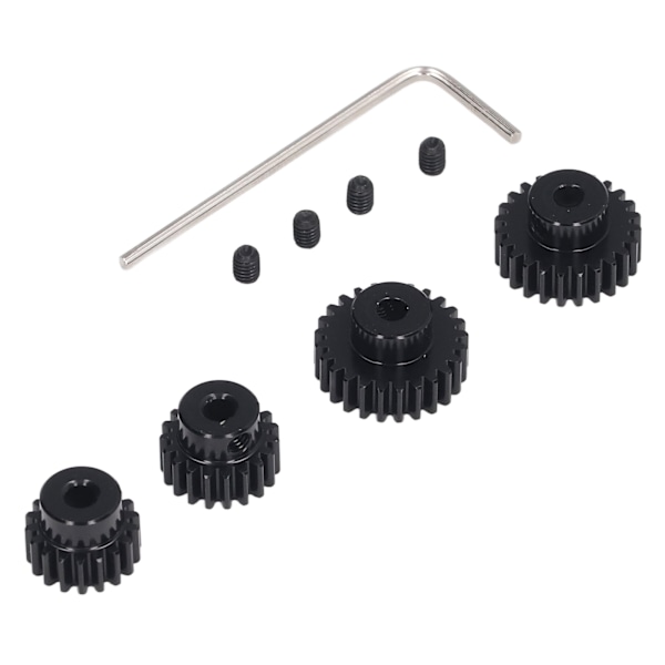 3,175 mm RC Pinjonvaihteiden sarja Tamiya TT01 TT02 TB02 TA05 RC-autoille Yleinen 18T 19T 23T 24T Teräs RC Moottorinvaihde