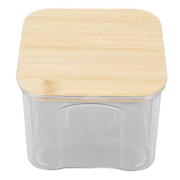 Lufttät matförvaringsbehållare Klar matförvaringsburk med bambulock för nudlar Mjöl spannmål Ris Te Kaffebönor 650 ml 10,7x8,2cm / 4,2x3,2in