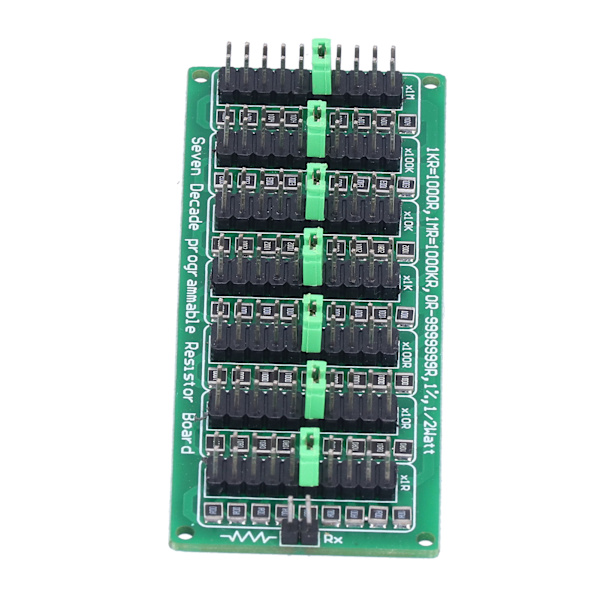 Programmable Resistor Board 1R to 9999999R 8 Sections 0.1R Low Cost Accuracy Electronic Component