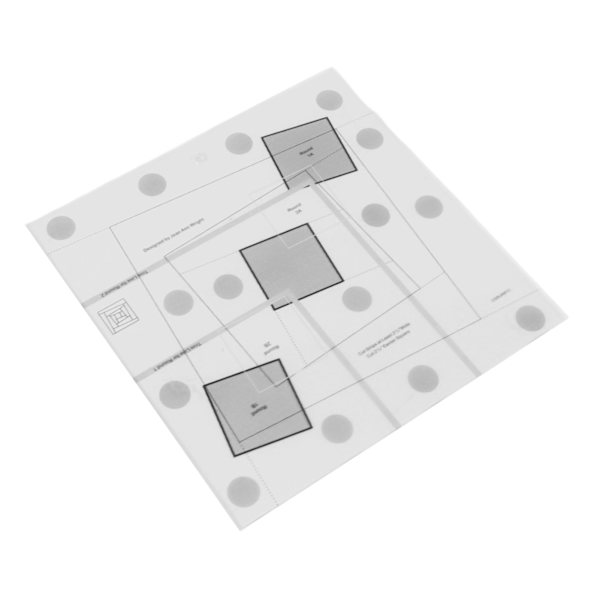 Log Cabin Quilt linjal Transparent akryl Quilt linjal Log Cabin Trim Tool
