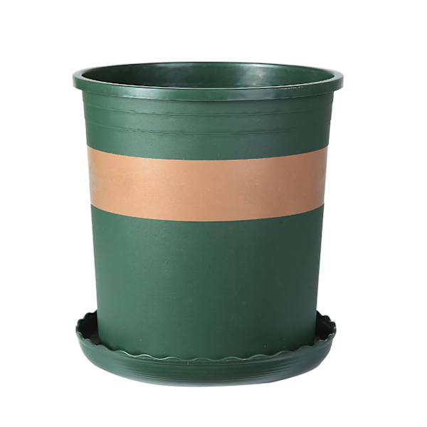 Plantepotte Gallon Potte PP Multifunksjonell Rund Planting Plante Transplantasjon Perforert Plastblomsterpotte Grønn Potte 5 Gallon 11.02x12.20x8.66in