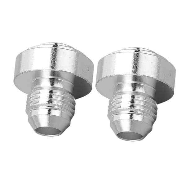 2 stk. AN6 han gevind billet aluminiumslegering universal 1/2in han gevind fitting til rør samling