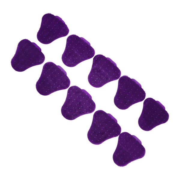 10 st Urinal Screen Deodorizers Triangle Anti Splash Deodorizer Doftande Urinal Screen Mat för toalett Lila