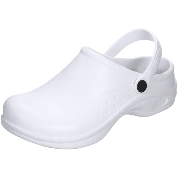 Unisex -puukengät vedenpitävät kevyet EVA-kengät liukumattomat imetystossut Naisten tai miesten sandaalit kotitöihin, malli: OK323 valkoinen 40#