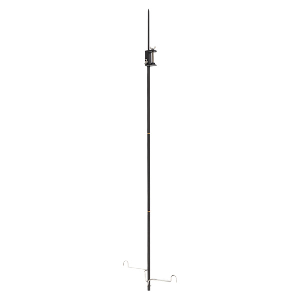 Camping Lygtestel Camping Foldbar Lampe Stang Let Bærbar Udendørs Lampe Stang Aluminium Legering Hængende Lys Holder AT0391 Sort