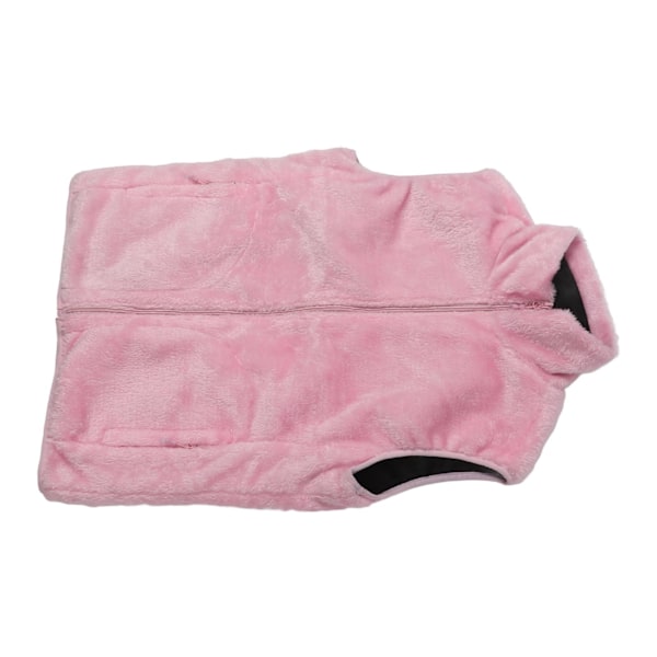 Rosa Unisex Uppvärmd Väst 9 Zone USB Smart Elvärme Väst Coral Velvet Intelligent Termostat Väst XL