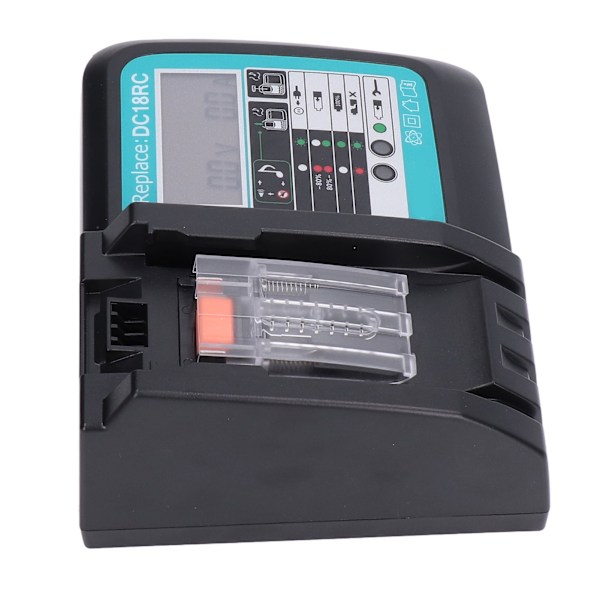 Litiumbatterilader til DC18RC 14,4V/18V Li-Ion batteri BL1860 BL1430-serien 100‑240V US-stik