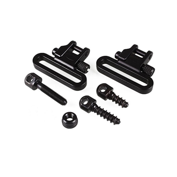 QD Sling Swivels Højstyrke stål 2 Hurtige aftagelige Sling Swivels Tri Lock System Montering med 3 dele Sling Swivel Dubber