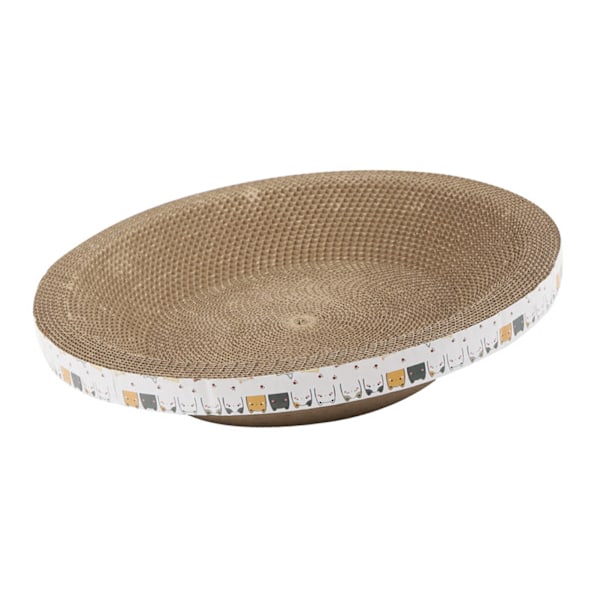 Cat Scratcher Bed Reptålig rund korrugerad Stor Cat Scratcher Pad boet för möbelskydd