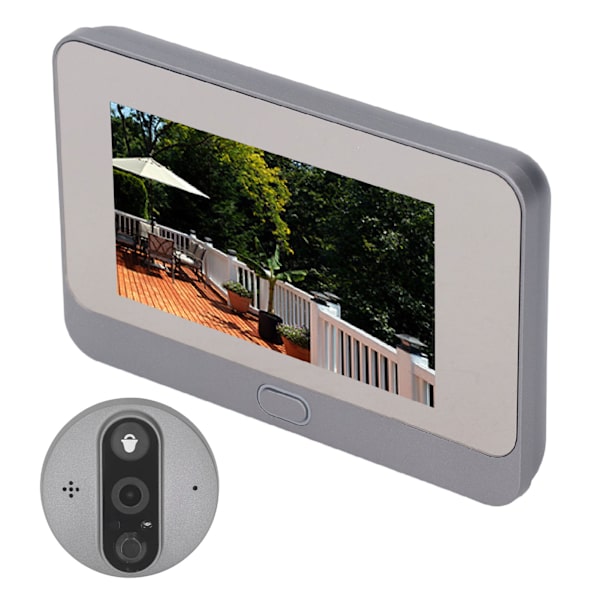 Intelligent Visual Doorbell 4,3-tums skärm trådlös HD Electronic Visual Intercom Doorbell för Tuya APP
