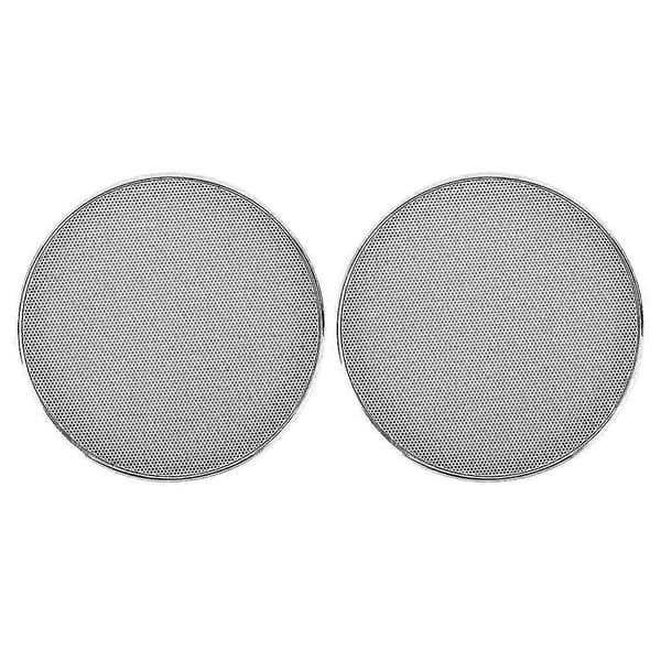 13 cm plastram vit nät bilstereo högtalargrillskydd skyddsskydd (2 st)