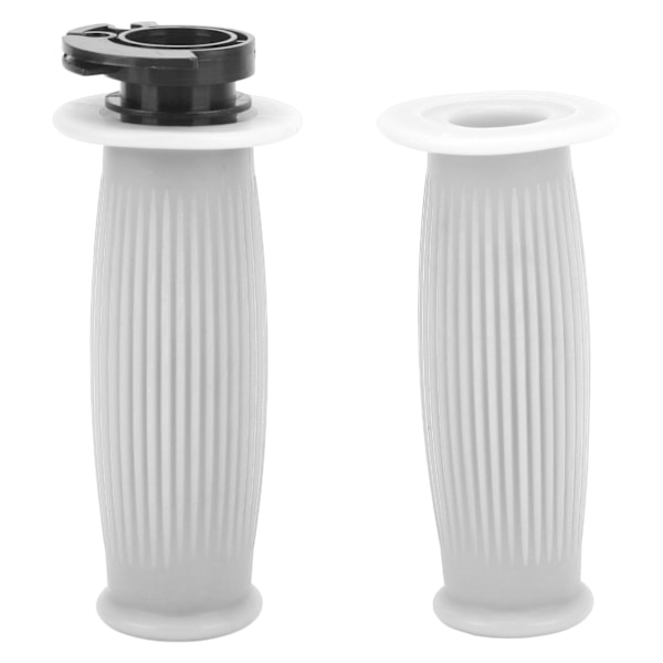 1 Par Gasreglagegrepp 22mm Kaliber Accelerator Styre Vridgrepp för GY6 50cc 80cc 125c 150cc Scooter Vit