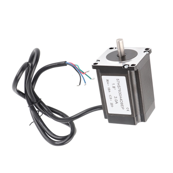 57 Trinmotor 4 ledninger 1,8NM 1,8° Vinkel Lav støj Gearmotordele 24V 3A 72W57HS7630A4D8 Enkelt Aksel