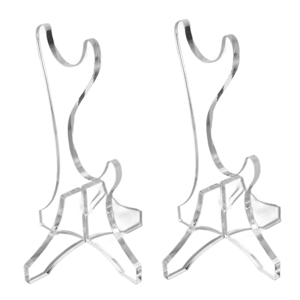 2st Sword Stand Akryl Stabil Lätt att installera Unikt multifunktionellt displayställ för Wand Hem Vardagsrum Transparent