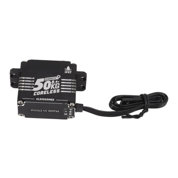 FLASH HOBBY Kjernefri Servo Høy Dreiemoment 50KG Programmerbar Vanntett RC Gear Styreservo for Robot 270° (±5°)