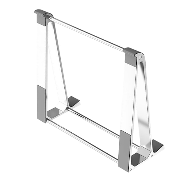 Laptopställ Ergonomisk Design Aluminiumlegering Skakfritt Mjukt Silikon Laptop Hållare för Enheter Under 17 Tum Silver One Size