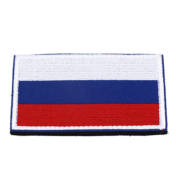 European Country Flags Patch World National Krok och Loop Badge Broderad Patch Accessoar Ryssland