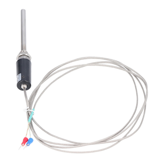 K Typ Termoelementsensor Nichrome Skärmad Trådsensor med Rakt Skaft 100mm