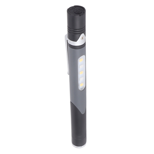 USB-ladattava LED-kynävalo USB Micro 5V 3,7V 300mAh Harmaa IPX6 Mini Toistokäyttöinen Kynävalo Tarkastukseen Työn Korjaukseen